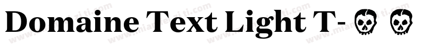 Domaine Text Light T字体转换